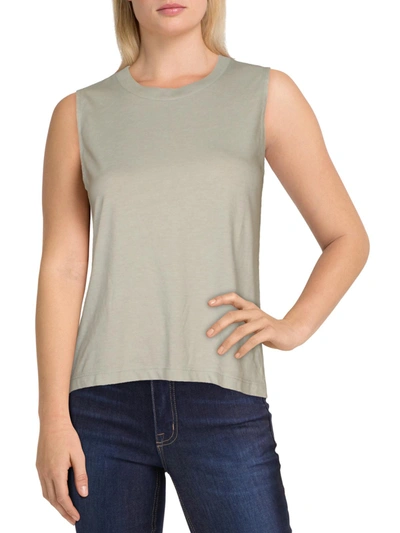 J Crew Womens Burnout Crewneck Tank Top In Blue