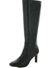 Alfani Deidra Womens Leather Zip Up Knee-high Boots In Black