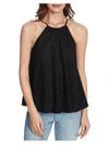 1.state Sleeveless Back Tie Halter Top In Black