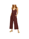 SANCTUARY SEDONA WOMENS WIDE LEG V-NECK JUMPSUIT