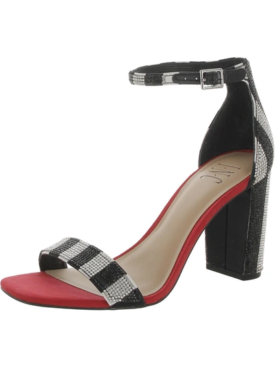 Inc Lexini 2 Womens Rhinestone Ankle Strap Heel Sandals In Multi