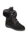 Style & Co Aubreyy Womens Faux Fur Lined Ankle Winter & Snow Boots In Black