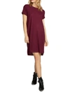 CHASER WOMENS RIBBED KNEE T-SHIRT DRESS