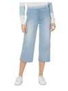 Nydj Womens Denim Wide Leg Capri Jeans In Blue