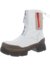 Franco Sarto Galaxy Womens Leather Pintuck Booties In White