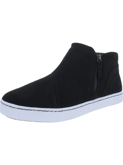Clarks Pawley Adwin Womens Suede Slip-on Casual And Fashion Sneakers In Black