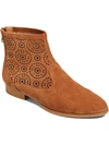 JACK ROGERS RONNIE WOMENS SUEDE ALMOND TOE ANKLE BOOTS