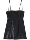 Danielle Bernstein Juniors Womens Party Mini Fit & Flare Dress In Black