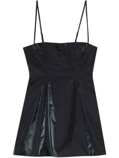 Danielle Bernstein Juniors Womens Party Mini Fit & Flare Dress In Black
