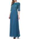 Js Collections Womens Embellished Maxi Evening Dress In Multi