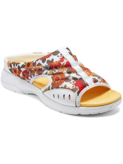 Easy Spirit Traciee 2 Womens Casual Slip On Wedge Sandals In Multi