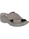 Bzees Desire Womens Criss-cross Slide Wedges In Multi