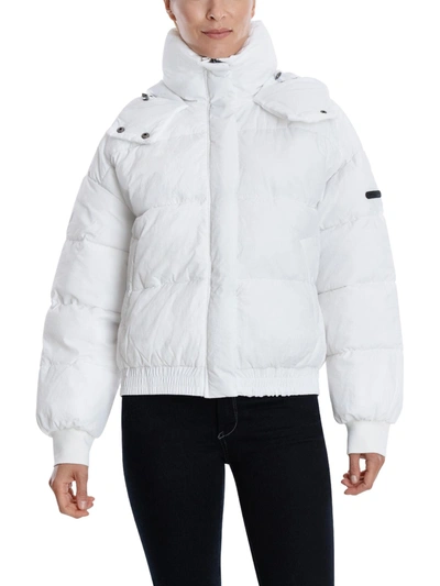 Lucky Brand Womens Quilted Lightweight Puffer Jacket In White