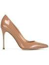 Sergio Rossi Madame 90 Patent-leather Pumps In Pink