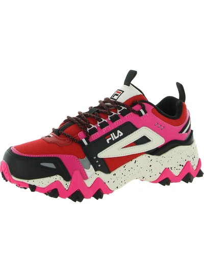 Fila Oakmont Tr Womens Leather Lifestyle Fashion Sneakers In Multi