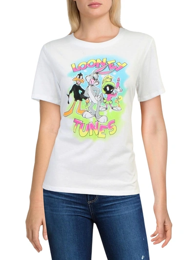 Love Tribe Looney Tunes Womens Graphic Cotton T-shirt In White
