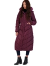 STEVE MADDEN WOMENS FLEECE LINED QUILTED MAXI COAT