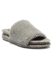 Lucky Brand Gadini Womens Faux Fur Open Toe Fleece Slippers In Multi