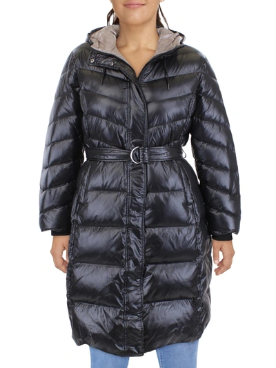 Vince Camuto Womens Down Parka Puffer Jacket In Black