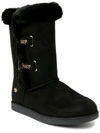 JUICY COUTURE KODED WOMENS FAUX SUEDE SLIP ON WINTER & SNOW BOOTS