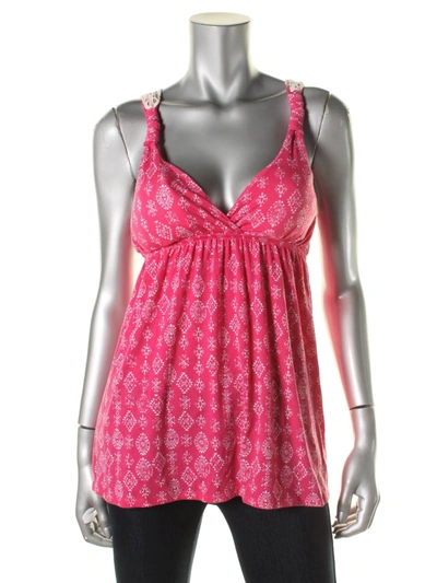 Pink Rose Juniors Womens Padded Bust Babydoll Tank Top In Multi