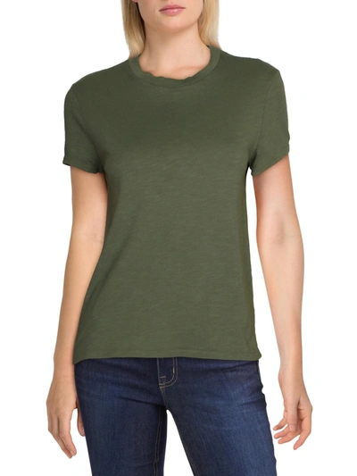Joe's Jeans Womens Cotton Crewneck T-shirt In Green