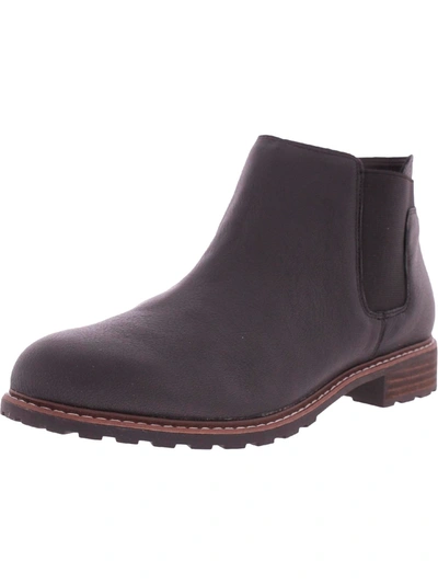 Me Too Kelsey Womens Leather Casual Ankle Boots In Black