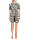Line & Dot Lisa Womens Puff Sleeve Short Mini Dress In Multi