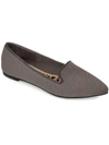 Journee Collection Vickie Womens Knit Slip On Loafers In Grey