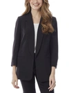 Jones New York Notch Collar Rolled Cuff Bi-stretch Blazer In Multi