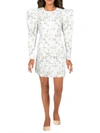 Danielle Bernstein Juniors Womens Party Short Mini Dress In White