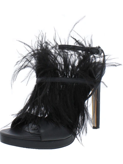 Sam Edelman Jacinta Womens Satin Feather Heels In Multi
