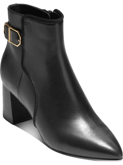 Cole Haan Ettie Womens Pointed Toe Casual Ankle Boots In Black