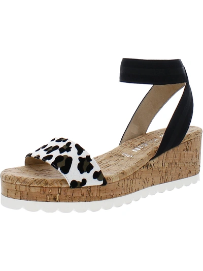 Anne Klein Nikki Womens Platform Ankle Strap Wedge Sandals In