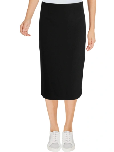Kasper Womens Knee-length Lined Pencil Skirt In Black