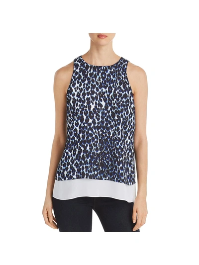 Le Gali Alyssa Womens Sleeveless Tie Back Tank Top In Multi