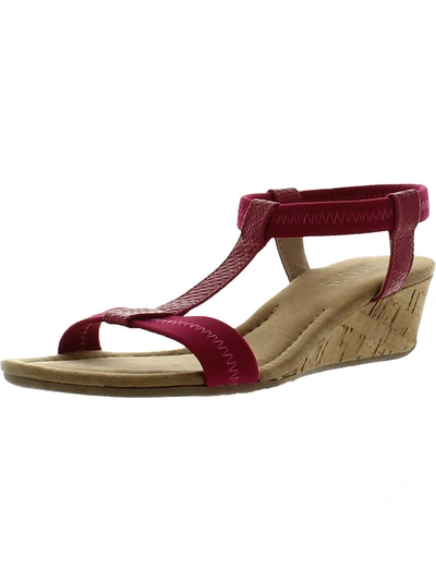 Alfani Voyage1 Womens Snake Elastic Wedge Sandals In Multi