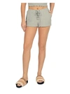 Vintage Havana Womens Ribbed Lace Up Shorts In Grey