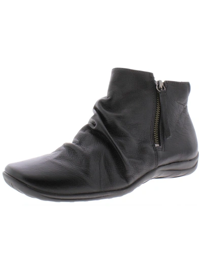 Walking Cradles Abigail Womens Leather Casual Ankle Boots In Black