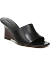 VINCE PIA WOMENS LEATHER SLIDE WEDGE SANDALS
