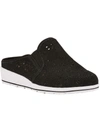 Walking Cradles Freedom Womens Laser Cut Slip On Wedge Sneaker In Black