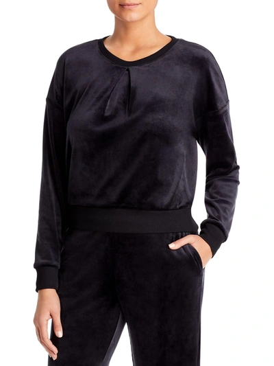 Three Dots Womens Comfy Cozy Sweatshirt In Black