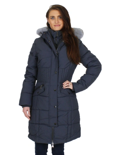 Pajar Annie Womens Temperature Rated 4-layer Parka Coat In Blue