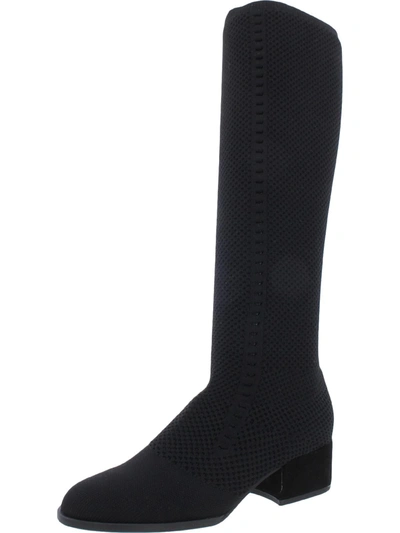 Eileen Fisher Alas Womens Tall Almond Toe Knee-high Boots In Black