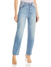MOTHER THE CURBSIDE WOMENS BUTTON FLY STRAIGHT LEG ANKLE JEANS