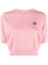 Kenzo Boke Flower Short-sleeves Top In Pink