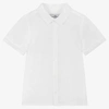 Tartine Et Chocolat Boys White Linen Shirt
