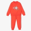 MITCH & SON BOYS RED GRAPHIC LOGO TRACKSUIT