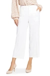 NYDJ LINEN BLEND CROP WIDE LEG PANTS