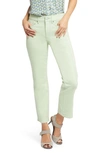 Nydj Marilyn Straight Womens Cuffed Denim Cropped Jeans In Beginning